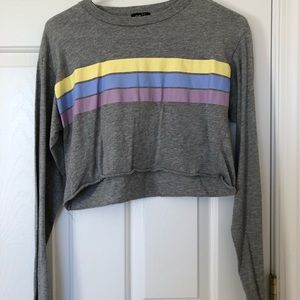 RUE 21 Stripped Crop Top